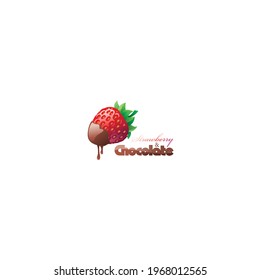 Strawberry logo design is simple and elegant