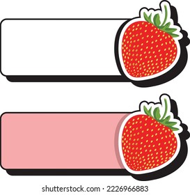 strawberry logo for sign board