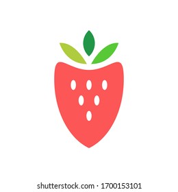 Strawberry logo template vector icon design