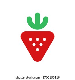 Strawberry logo template vector icon design