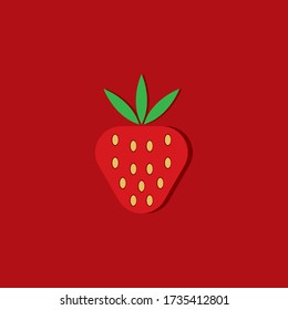 plantilla de logotipo de fresa diseño de icono vector