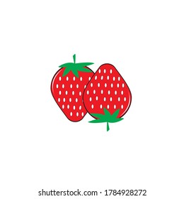 diseño vectorial del logotipo de fresa