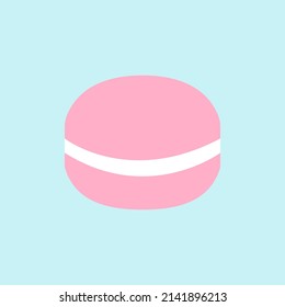 Foto de Strawberry Macaron. Ilustración vectorial.
