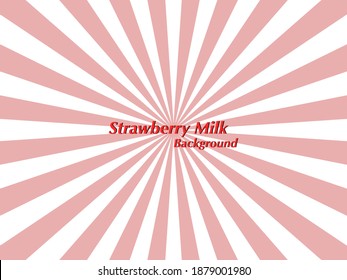 Strawberry milk background design for food and drink
