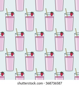 strawberry milk shake
