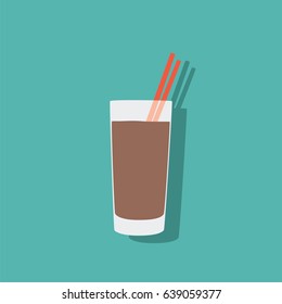 Strawberry milkshake icon, vector illustration design. Drinks collection.