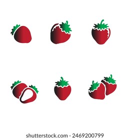 Strawberry new Fruit Vector , icon