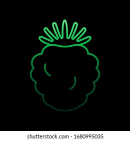 Strawberry nolan icon. Simple thin line, outline vector of fruit icons for ui and ux, website or mobile application