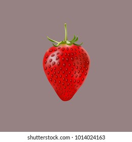 
strawberry on a dark background