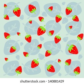 Strawberry on foliage