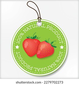 Erdbeeren und Erdbeeren auf Tag