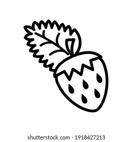 Vector De Icono De Contorno De Fresa En Diseño De Moda. 