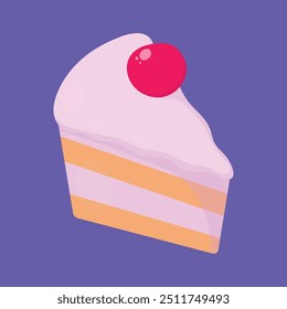 Morango ícone do vetor de massa. Morango bolo de massa vetor. bolo de aniversário massa