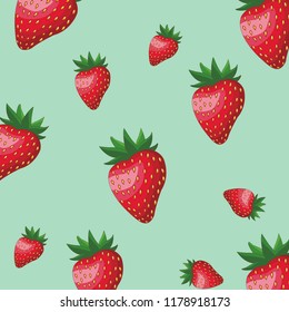 Strawberry pattern background