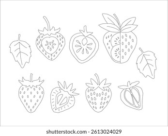  strawberry pattern background. Strawberry slice pattern background. Seamless pattern of red strawberry halves and slices background.
