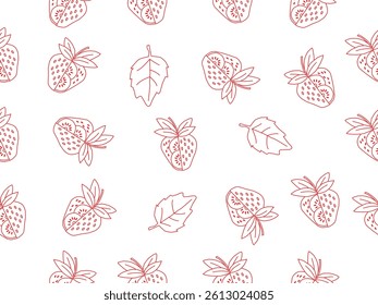  strawberry pattern background. Strawberry slice pattern background. Seamless pattern of red strawberry halves and slices background.