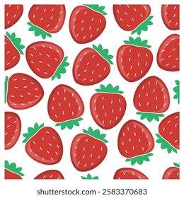 Strawberry Pattern Images Vectors and Illustrations