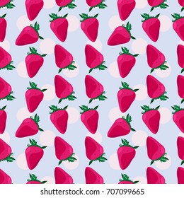 Strawberry pattern pink summer