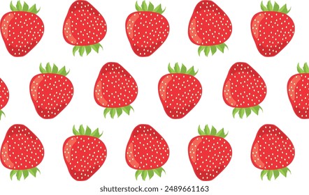 Strawberry pattern seamless with eps format file.