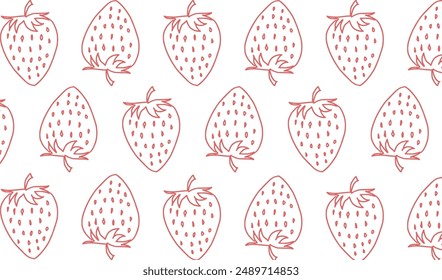 Strawberry pattern seamless with eps format file.