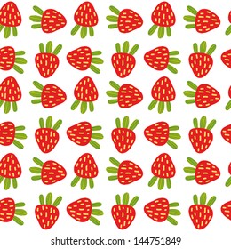 strawberry pattern vector