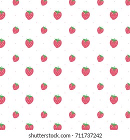 Strawberry Pattern Vector