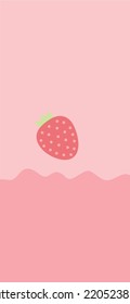 Strawberry Patterns, Pink seamless strawberry, Strawberry pink Backgrounds, Strawberry Wallpaper Love Cards Vector Stock Vector Illustration.