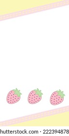 Strawberry Patterns Pink Strawberry Pink Backgrounds Stock Vector ...