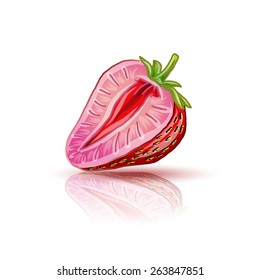 Strawberry piece
