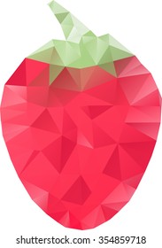 The strawberry polygonal figure
