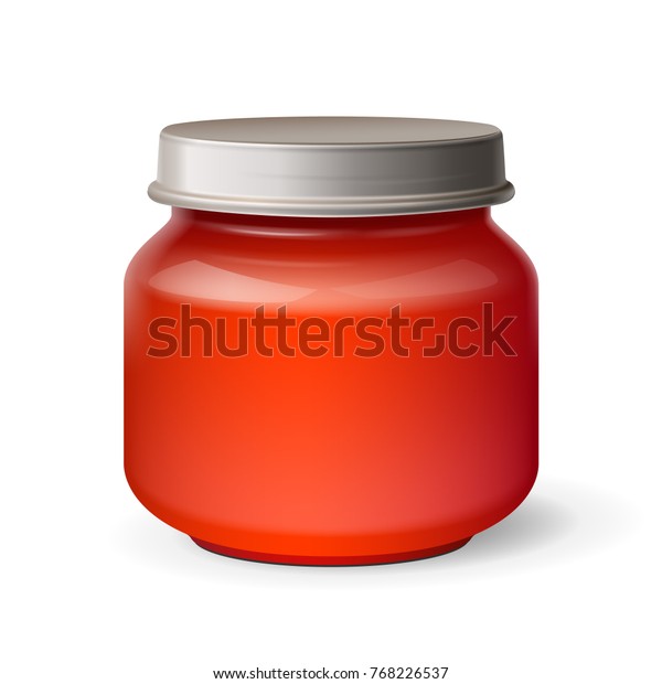 Download Strawberry Raspberry Cherry Jam Glass Jar Stock Vector Royalty Free 768226537