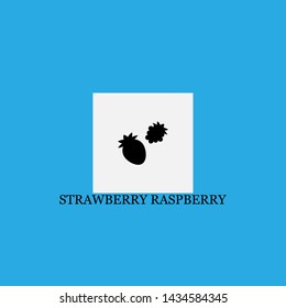 strawberry raspberry icon sign signifier vector
