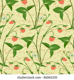 strawberry seamless background