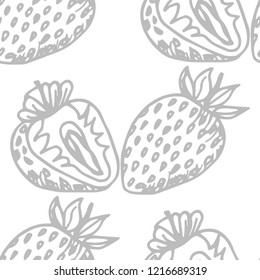 strawberry seamless berry pattern 