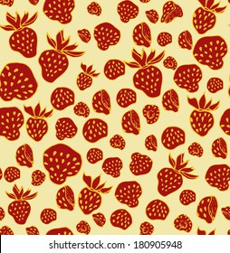 Strawberry seamless pattern