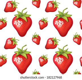strawberry seamless pattern