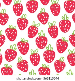 Strawberry seamless pattern