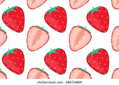 strawberry seamless pattern