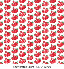 Strawberry seamless pattern allover print vector. Textile and others uses.