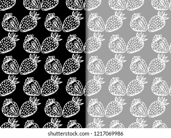 Strawberry seamless pattern berry