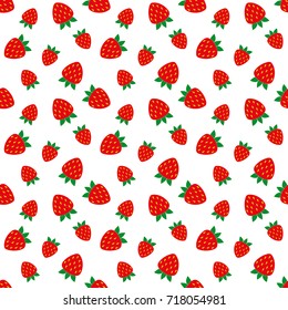 strawberry Seamless pattern. cartoon strawberry  background. Good for wallpaper, design for fabric and decor.
