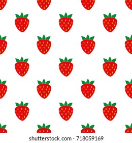 strawberry Seamless pattern. cartoon strawberry  background. Good for wallpaper, design for fabric and decor.