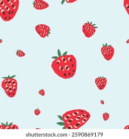 A Strawberry Seamless Pattern is perfect for creating Fresh and Exciting Designs. Food background