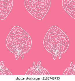 Strawberry seamless pattern, perfect for gift wrapping