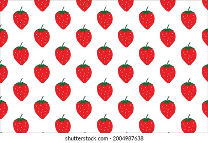 Patrón de fresa sin soldadura , Patrón de frutos rojos,Patrón de papel de pared, patrón de fresa en segundo plano