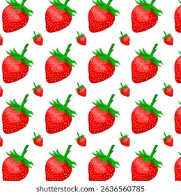 Strawberry seamless pattern vector. Strawberry background illustration vector