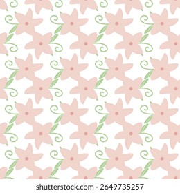 Aardbei Naadloze Vector Patronen met Bloemen en Polka Dot Elementen
