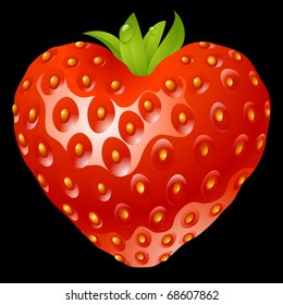 Fresa en forma de corazón