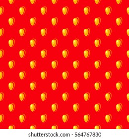 Strawberry skin texture pattern. Abstract seamless with seed on pulp print background