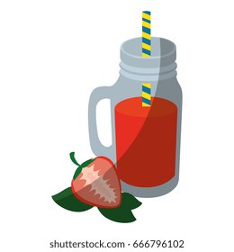 strawberry smoothie icon